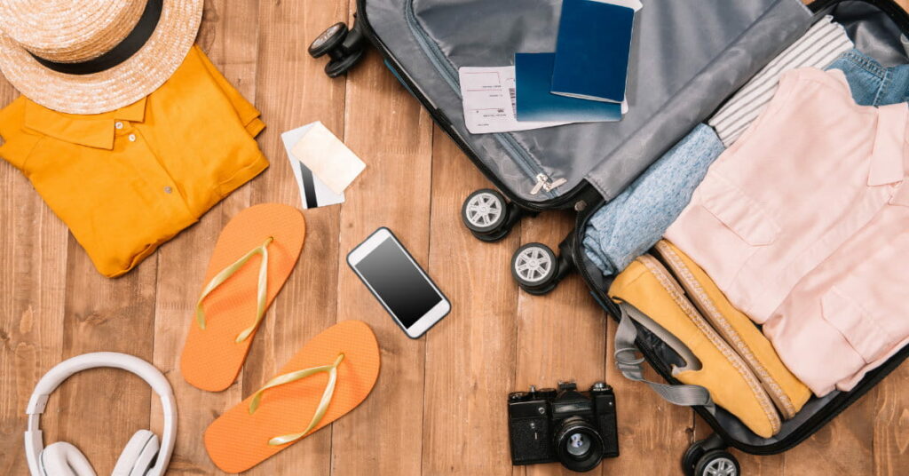 travel tools on airplane