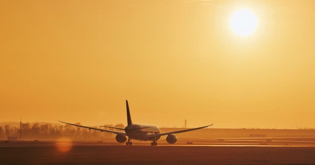 Airplane On Airport Runway